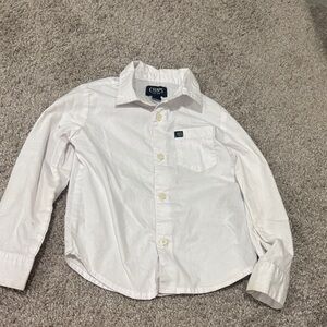 Chaps Boys' White Long-Sleeve Button-Down Shirt
